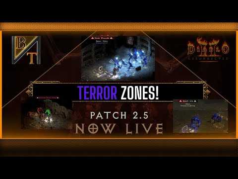 My First Impressions With The New Diablo 2 Resurrected Feature, Terror Zones! | PTR Ladder Patch 2.5