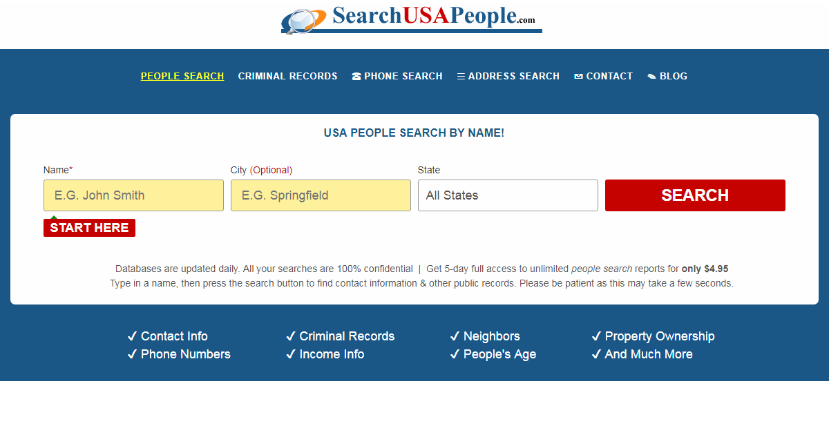 USA People Search | People Finder, Address & Phone Lookup