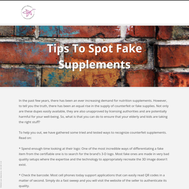 Tips To Spot Fake Supplements