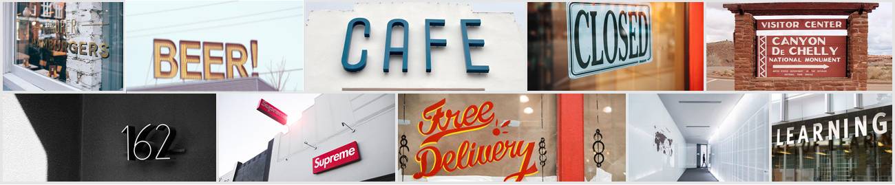outdoor business signs near me