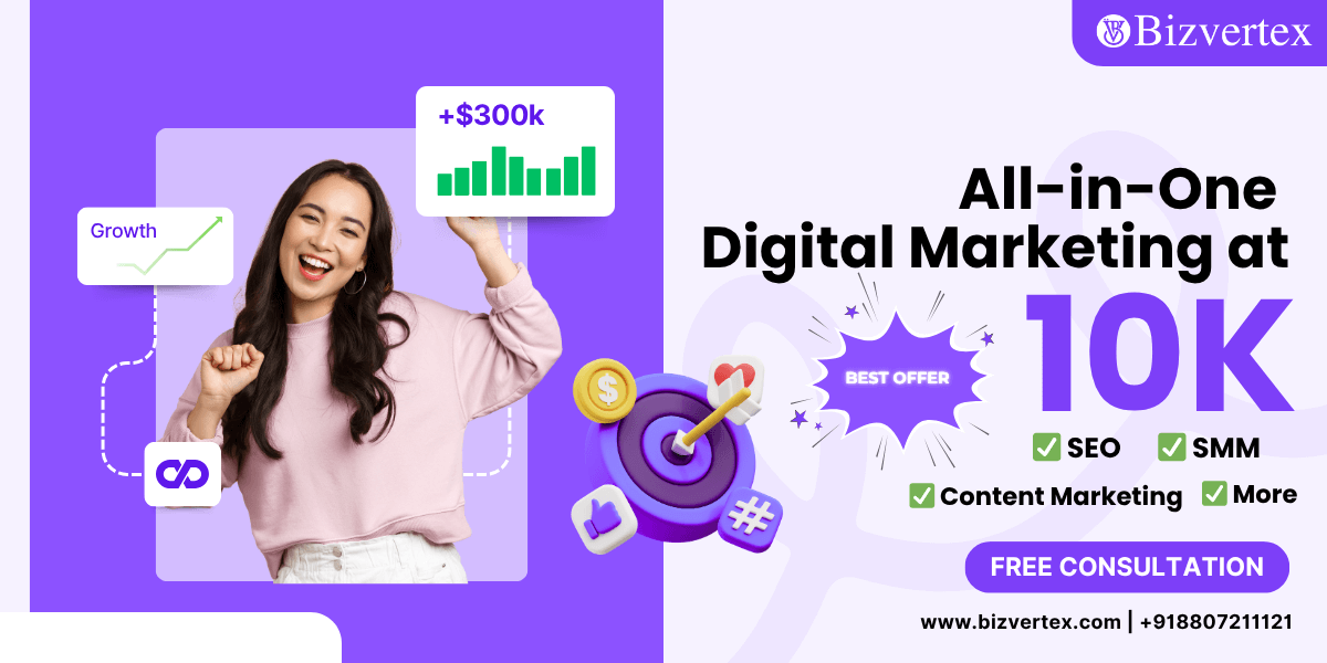 All-in-one Digital Marketing at 10K - Bizvertex