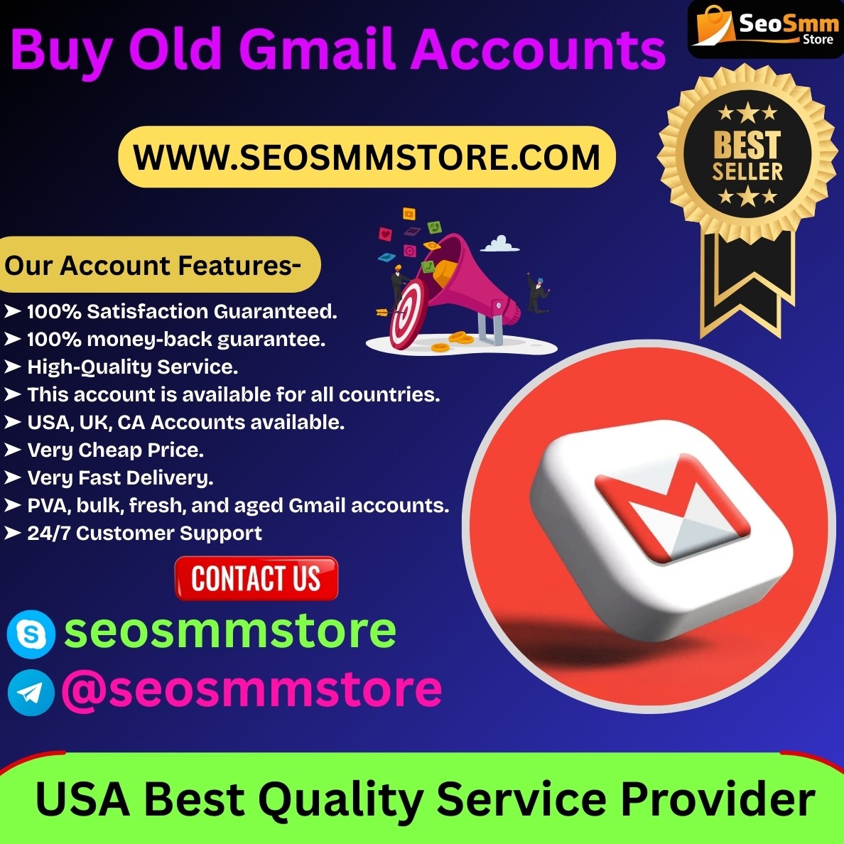 Usa Fast Delivery From Buy Old Gmail Accounts Profile Picture