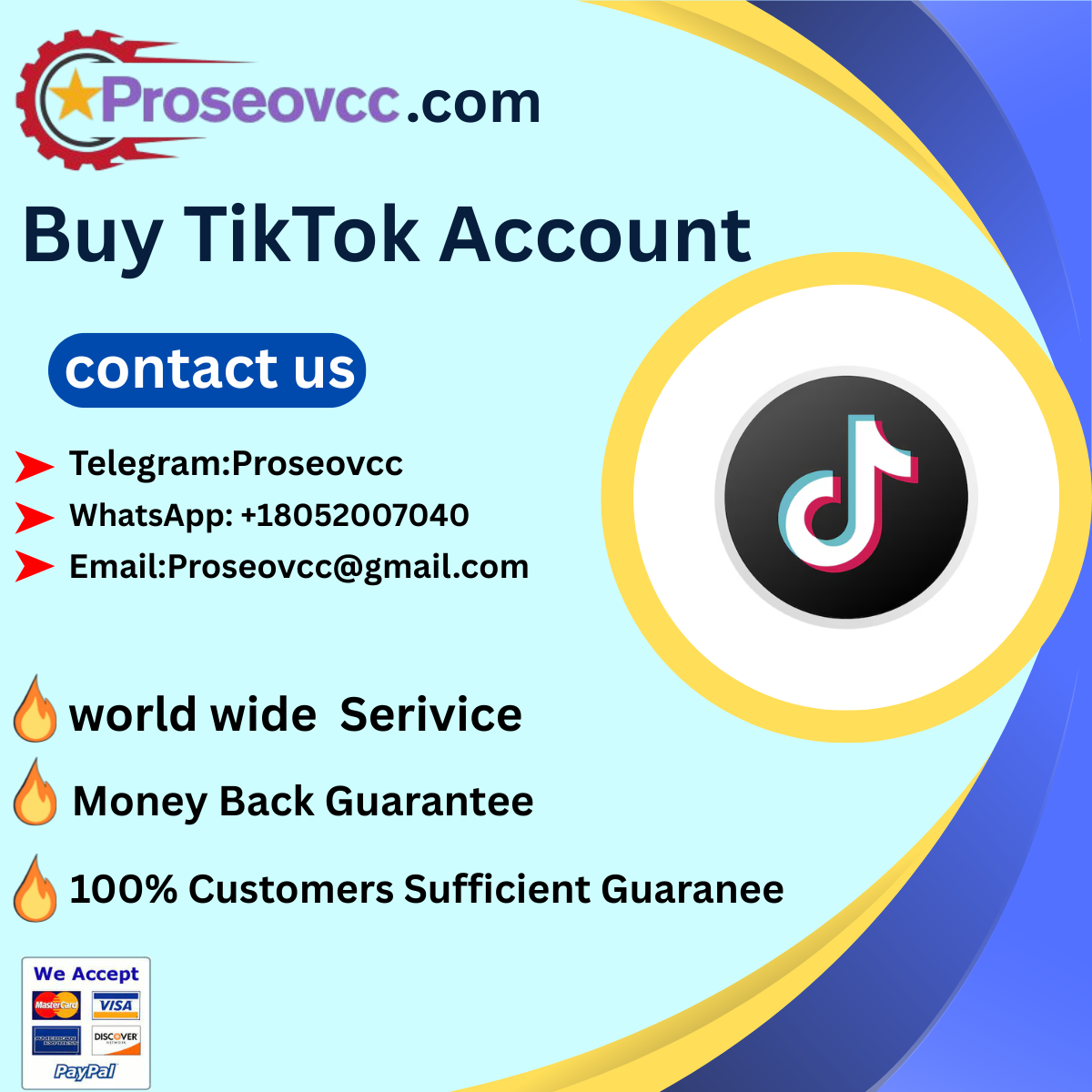 **** TikTok Account - **** & Aged TikTok Profiles for Sale