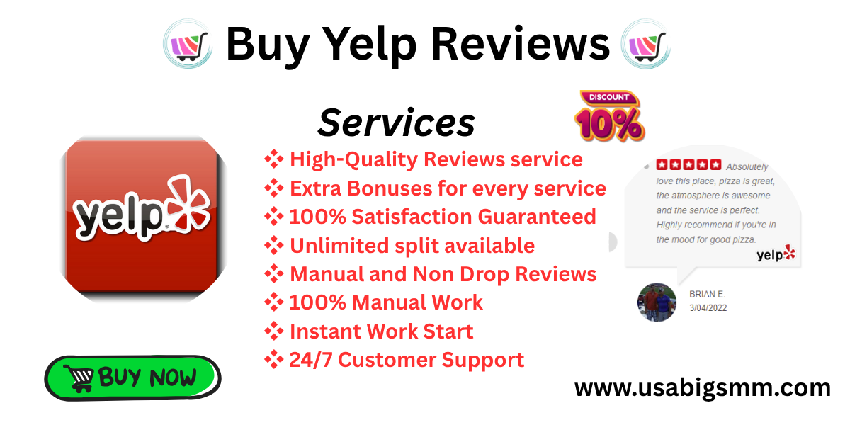 **** Yelp Reviews - 100% Manual and Non Drop Reviews