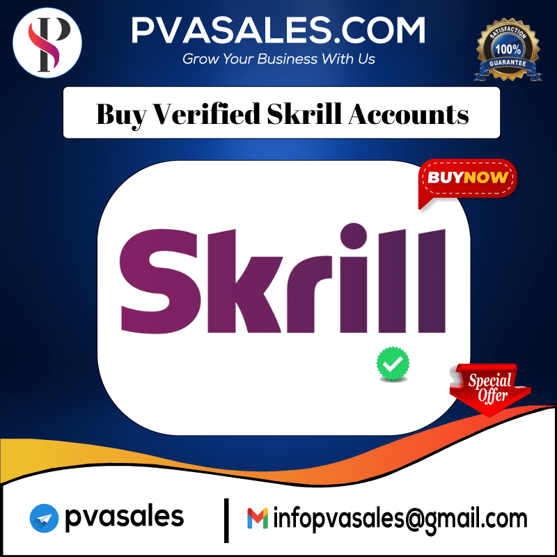 **** **** Skrill **** - 100% safe & secure accounts
