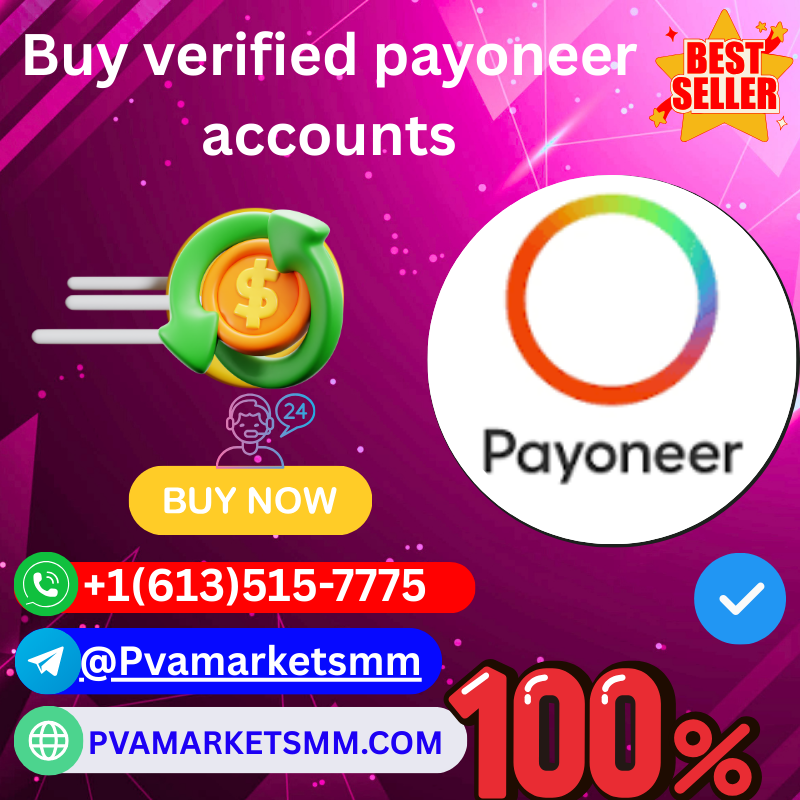 **** verified payoneer accounts - 100% Real, Safe, Payoneer Account