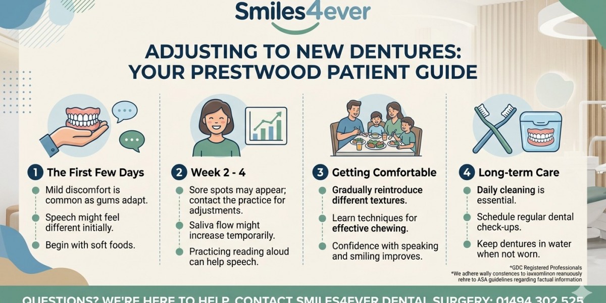 Adjusting to New Dentures: What Patients in Prestwood Can Expect