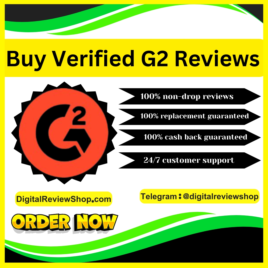 **** G2 Reviews - 100% Non-Drop & Permanent Reviews