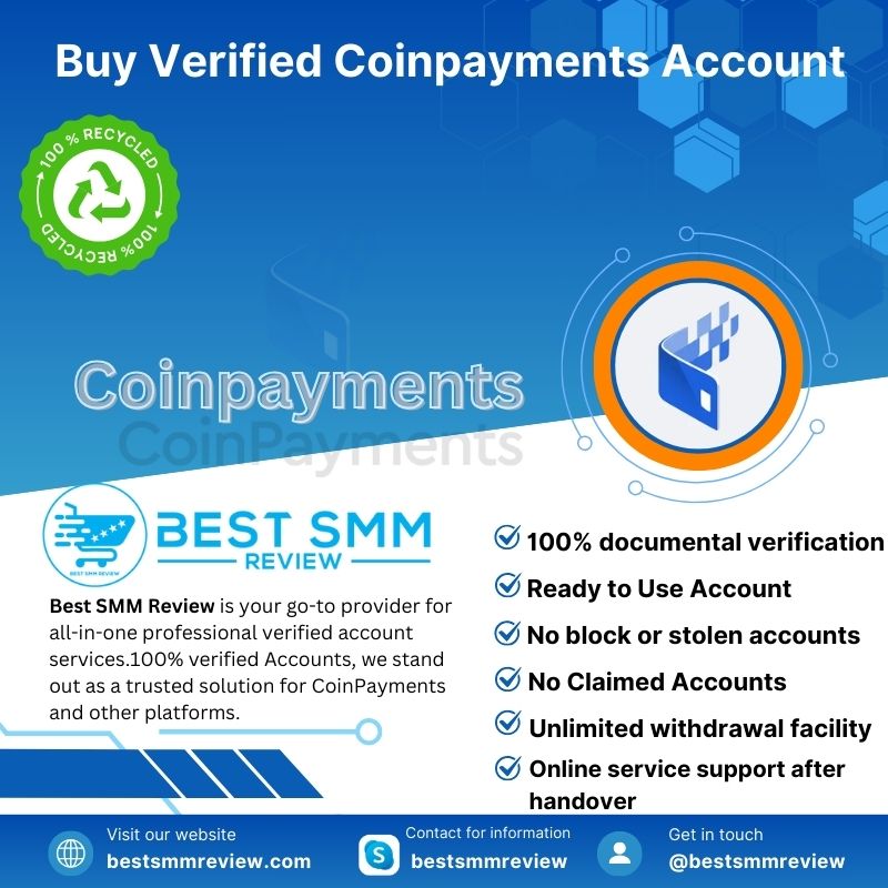 **** **** Coinpayments Account - Best SMM Review
