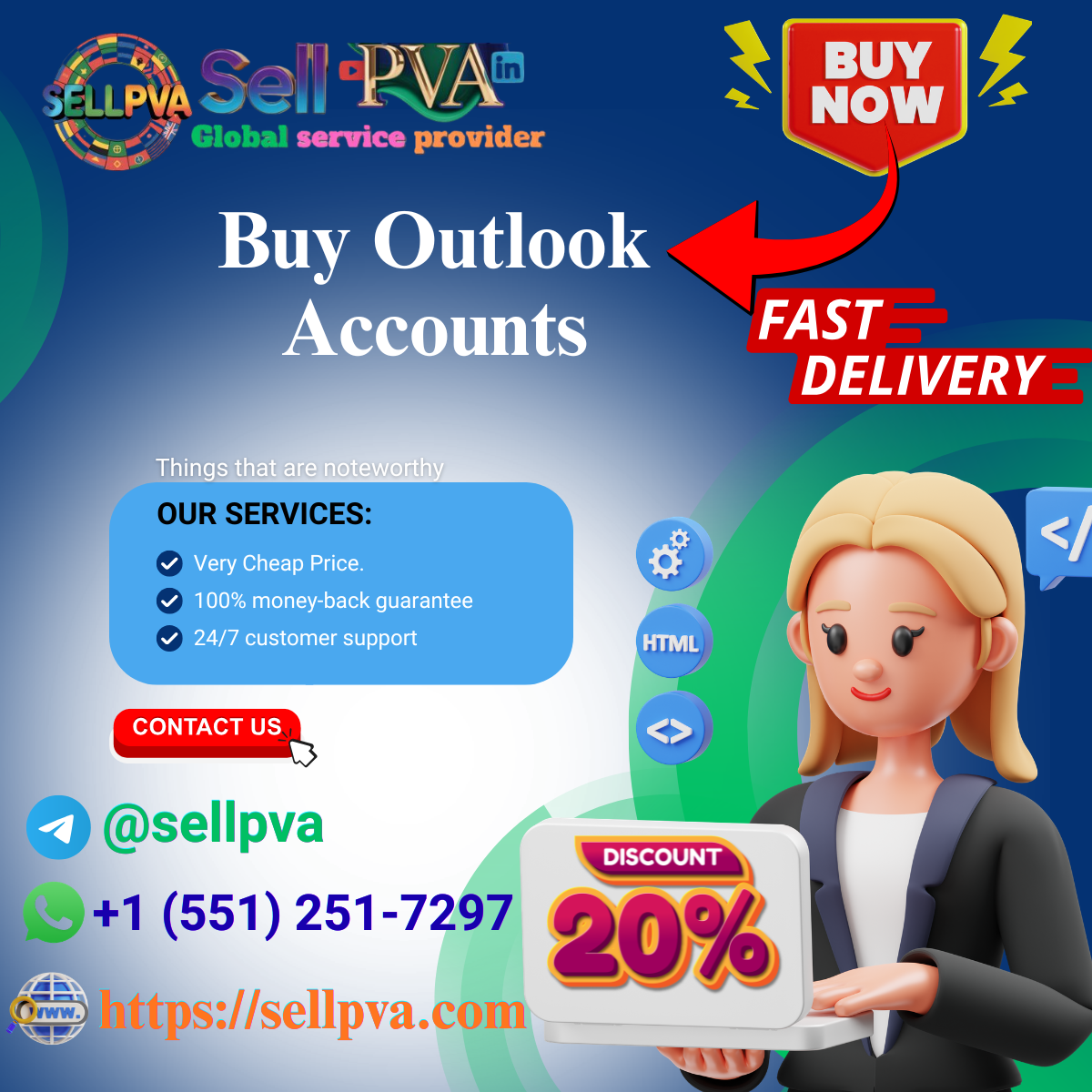 **** Outlook **** - Sell PVA Top 3 Best sites to **** Outlook **** (PVA & Phone ****)
