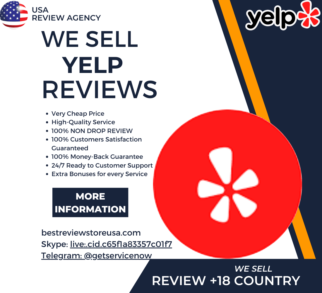 **** Yelp Reviews (100% Safe, **** & Non-Drop Rating Service)