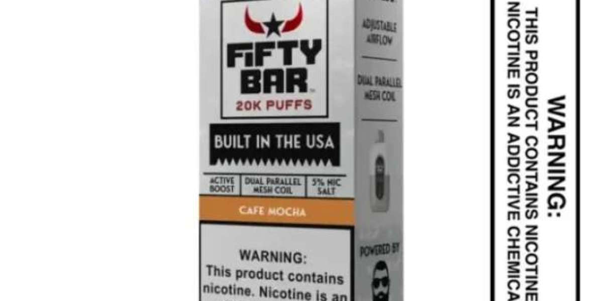 Cafe Mocha Texas X Fifty Bar 20K Puffs Disposable Vape: Flavor Profile and Product Overview