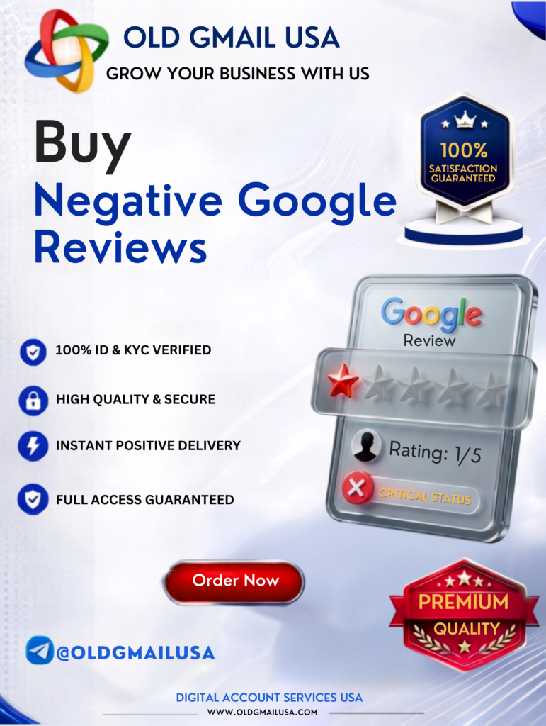 **** Negative Google Reviews - 100% Safe & Without Any Risks