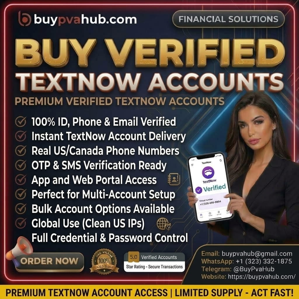 **** **** TextNow Account -Instant Delivery, US Numbers & Bulk Deals | ****PVAHub