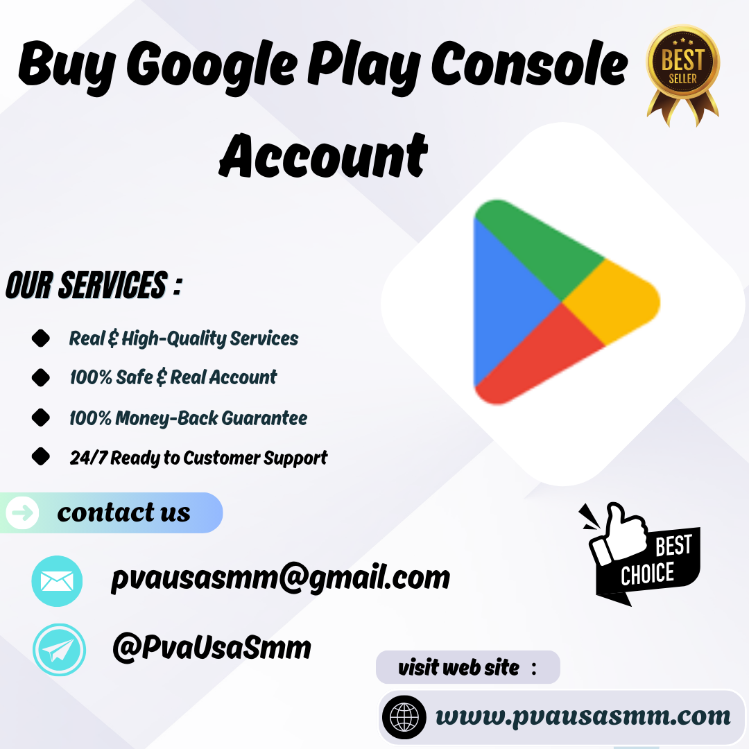 **** Google Play Console Account - PVA****SMM