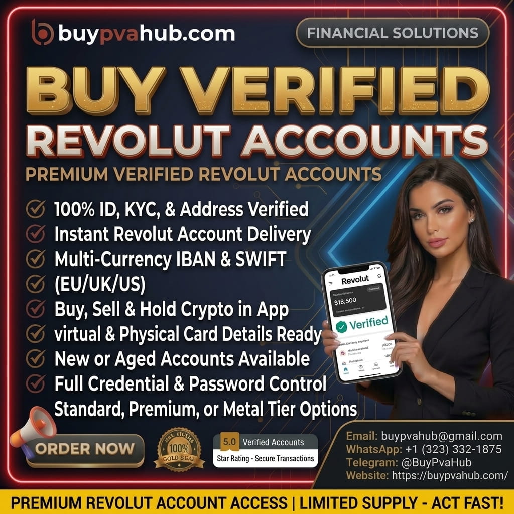 **** **** Revolut Account -Instant IBAN, Card & Lifetime Guarantee | ****PVAHub
